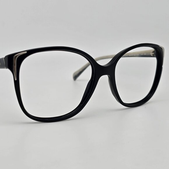 Prada SPR 01O 307-5S0 Black Grey Stripe Cat Eye Sunglasses Frame Italy 55-17-140 - Picture 6 of 14
